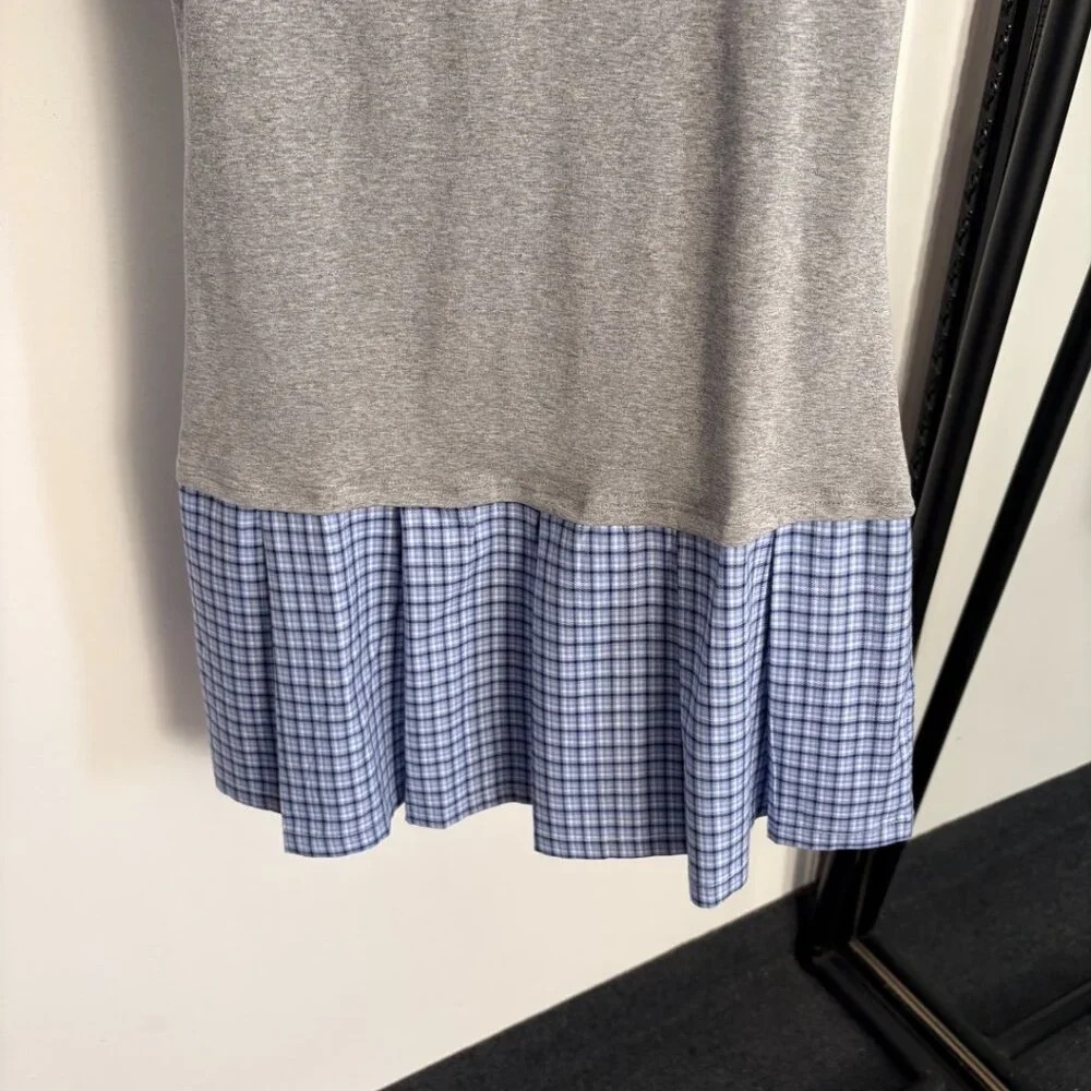 Miu Miu new faux two-piece plaid patchwork dress - Picture 4 of 9